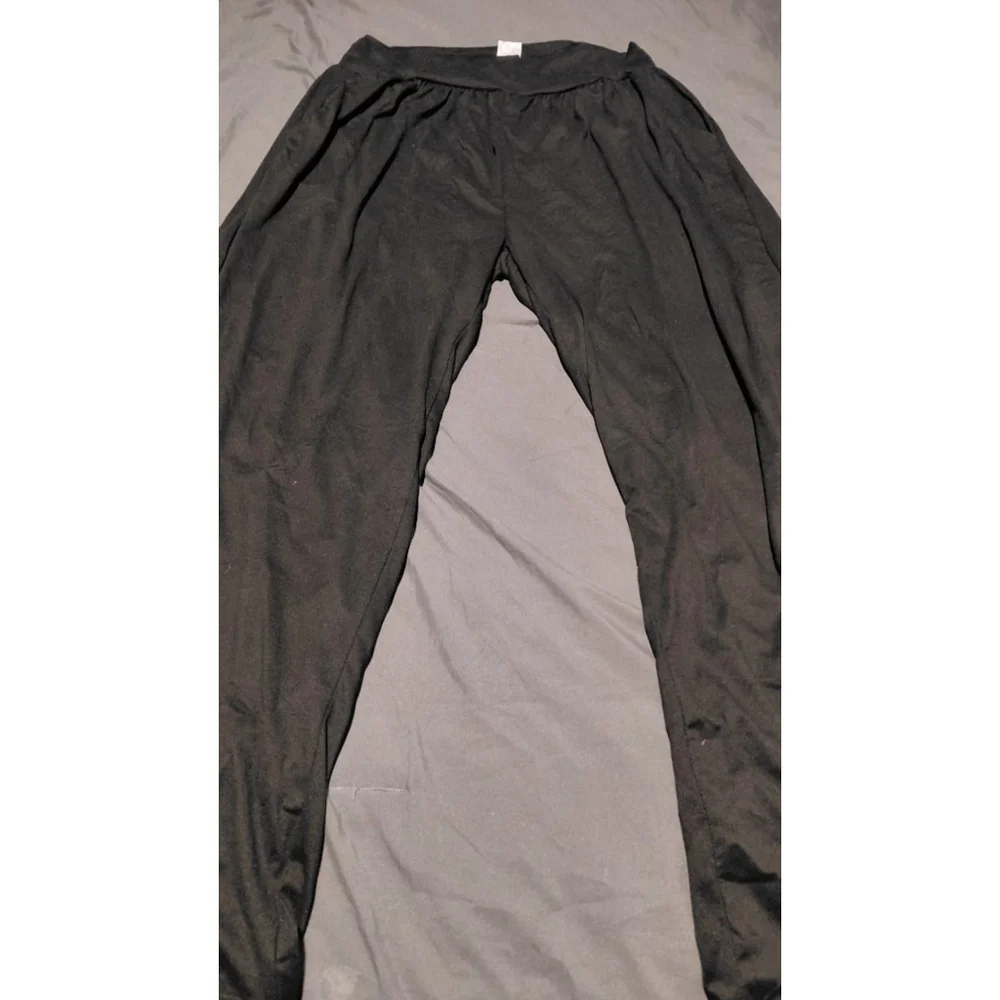 Women's Unbranded Wide Leg Pants XXL Black - Picture 2 of 3